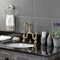 Kingston Brass Bridge Bathroom Faucet with Brass Pop-Up, Brushed Brass KS7977TX - alternate 2